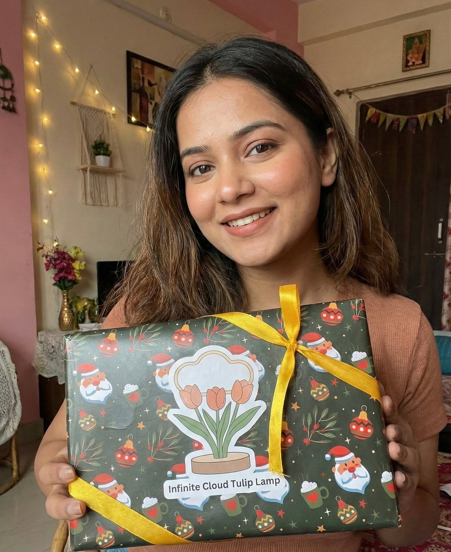 Christmas Special Combo 🎄( Assembled Cloud Tulip Lamp &  Cuddlebreath Teddy )